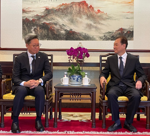 王超会长会见韩国驻华大使